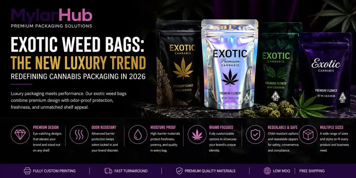 Exotic Weed Bags The New Luxury Trend Redefining Cannabis Packaging in 2026